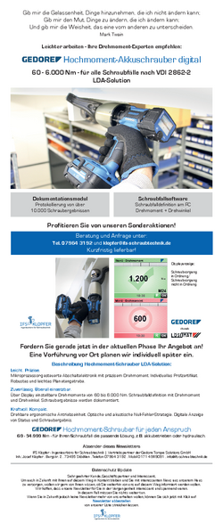 Hochmoment Akkuschrauber digital
